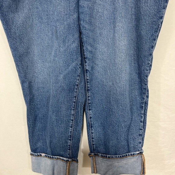 Good American The Weekender Cuffed Jeans High Waist Medium Wash Plus Size 20 - Picture 8 of 10